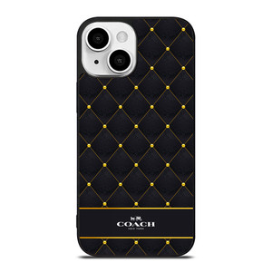 COACH NEW YORK GOLD PATTERN iPhone 13 Mini Case Cover COACH NEW YORK GOLD PATTERN iPhone 13 Mini Case Cover