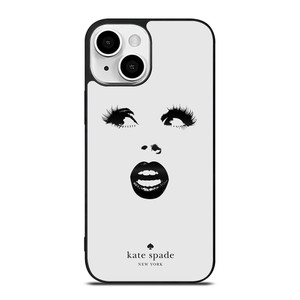 KATE SPADE BLACK WHITE FACE iPhone 13 Mini Case Cover KATE SPADE BLACK WHITE FACE iPhone 13 Mini Case Cover