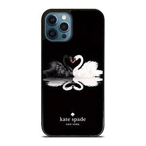 KATE SPADE BLACK WHITE SWAN iPhone 12 Pro Max Case Cover