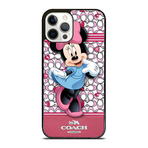 COACH MINNIE MOUSE PINK PATTERN iPhone 12 Pro Case Cover