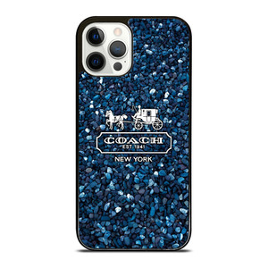 COACH NEW YORK BLUE STONE iPhone 12 Pro Case Cover