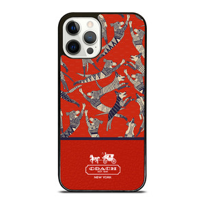 COACH NEW YORK DOG PARTY iPhone 12 Pro Case Cover COACH NEW YORK DOG PARTY iPhone 12 Pro Case Cover