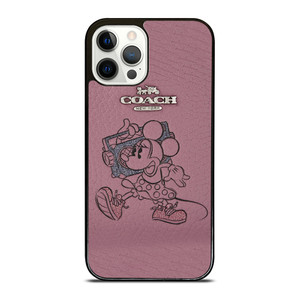 COACH NEW YORK PINK MICKEY MOUSE iPhone 12 Pro Case Cover COACH NEW YORK PINK MICKEY MOUSE iPhone 12 Pro Case Cover