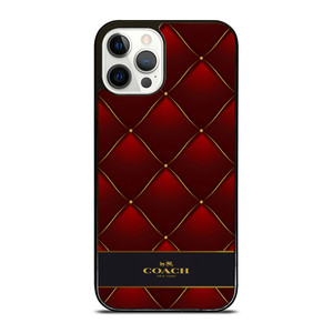 COACH NEW YORK RED GOLD iPhone 12 Pro Case Cover