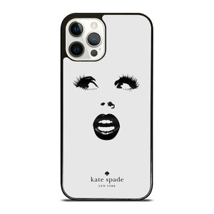KATE SPADE BLACK WHITE FACE iPhone 12 Pro Case Cover