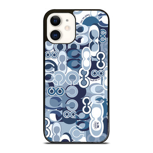 COACH NEW YORK BLUE iPhone 12 Case Cover COACH NEW YORK BLUE iPhone 12 Case Cover