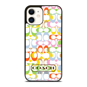 COACH NEW YORK COLORFUL iPhone 12 Case Cover