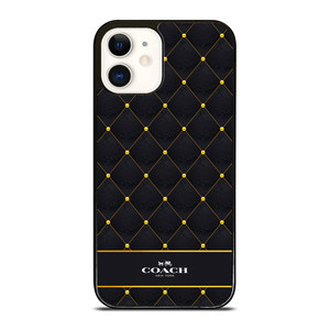 COACH NEW YORK GOLD PATTERN iPhone 12 Case Cover COACH NEW YORK GOLD PATTERN iPhone 12 Case Cover