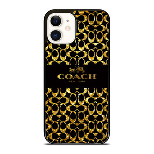 COACH NEW YORK GOLDEN iPhone 12 Case Cover