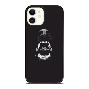 COACH NEW YORK LOGO DOG iPhone 12 Case Cover