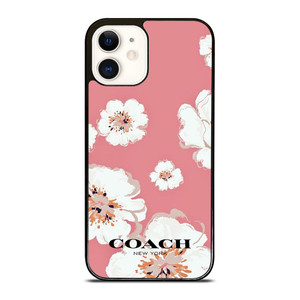 COACH NEW YORK PINK FLOWER iPhone 12 Case Cover COACH NEW YORK PINK FLOWER iPhone 12 Case Cover