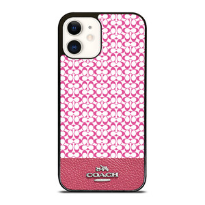 COACH NEW YORK PINK iPhone 12 Case Cover COACH NEW YORK PINK iPhone 12 Case Cover