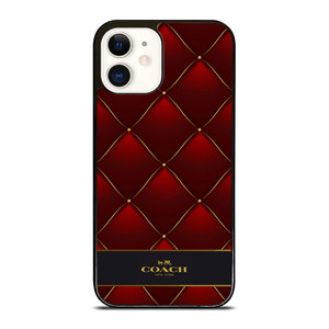 COACH NEW YORK RED GOLD iPhone 12 Case Cover COACH NEW YORK RED GOLD iPhone 12 Case Cover