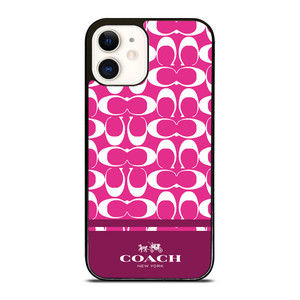 COACH PINK NEW YORK iPhone 12 Case Cover COACH PINK NEW YORK iPhone 12 Case Cover