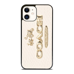 COACH PINK PATTERN MATE iPhone 12 Case Cover