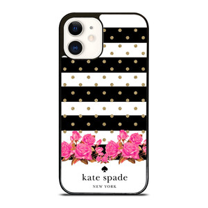KATE SPADE NEW YORK FLORAL POLKADOTS iPhone 12 Case Cover