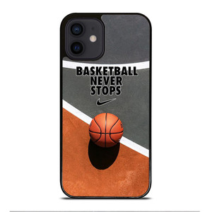 BASKETBALL NEVER STOPS iPhone 12 Mini Case Cover BASKETBALL NEVER STOPS iPhone 12 Mini Case Cover