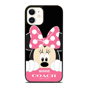 MINNIE MOUSE PINK COACH NEW YORK iPhone 12 Case Cover MINNIE MOUSE PINK COACH NEW YORK iPhone 12 Case Cover