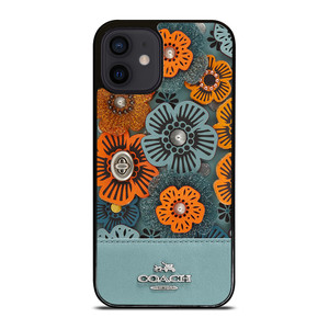 COACH NEW YORK BLUE TEA ROSE iPhone 12 Mini Case Cover
