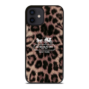 COACH NEW YORK LEOPARD iPhone 12 Mini Case Cover COACH NEW YORK LEOPARD iPhone 12 Mini Case Cover