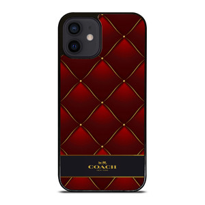 COACH NEW YORK RED GOLD iPhone 12 Mini Case Cover