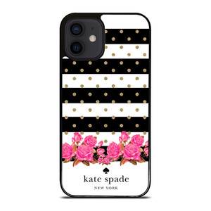 KATE SPADE NEW YORK FLORAL POLKADOTS iPhone 12 Mini Case Cover KATE SPADE NEW YORK FLORAL POLKADOTS iPhone 12 Mini Case Cover