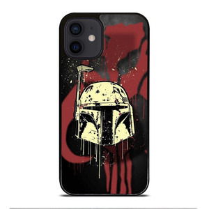 BOBA FETT HELMET STAR WARS ART iPhone 12 Mini Case Cover BOBA FETT HELMET STAR WARS ART iPhone 12 Mini Case Cover