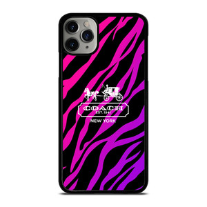 COACH NEW YORK BLACK VIOLET iPhone 11 Pro Max Case Cover
