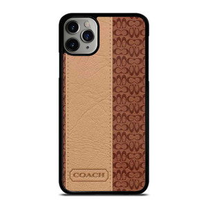 COACH NEW YORK BROWN LEATHER iPhone 11 Pro Max Case Cover