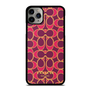 COACH NEW YORK PINK GOLD iPhone 11 Pro Max Case Cover