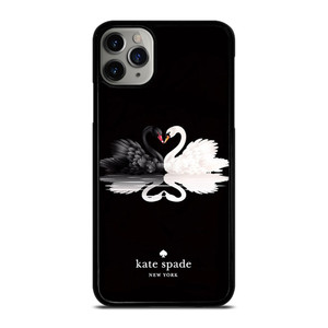 KATE SPADE BLACK WHITE SWAN iPhone 11 Pro Max Case Cover