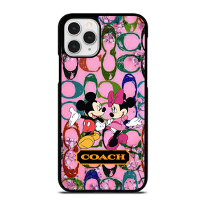 COACH PINK FLOWER MICKEY MINNIE iPhone 11 Pro Case Cover