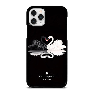 KATE SPADE BLACK WHITE SWAN iPhone 11 Pro Case Cover