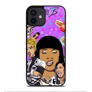CARDI B CARTOON iPhone 12 Mini Case Cover