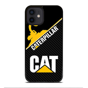 CAT CATERPILLAR LOGO CARBON iPhone 12 Mini Case Cover CAT CATERPILLAR LOGO CARBON iPhone 12 Mini Case Cover