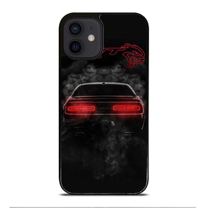 CHALLENGER HELLCAT BLACK DODGE SRT iPhone 12 Mini Case Cover CHALLENGER HELLCAT BLACK DODGE SRT iPhone 12 Mini Case Cover