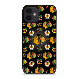 CHICAGO BLACKHAWKS COLLAGE LOGO iPhone 12 Mini case CHICAGO BLACKHAWKS COLLAGE LOGO iPhone 12 Mini case