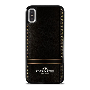 COACH BELT TEXTURE iPhone X / XS Case Cover COACH BELT TEXTURE iPhone X / XS Case Cover