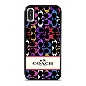 COACH NEW YORK PATTERN COLOR iPhone X / XS Case Cover