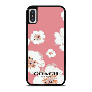 COACH NEW YORK PINK FLOWER iPhone X / XS Case Cover