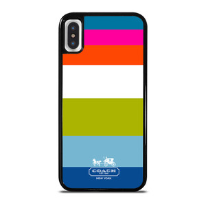 COACH NEW YORK STRIPE iPhone X / XS Case Cover