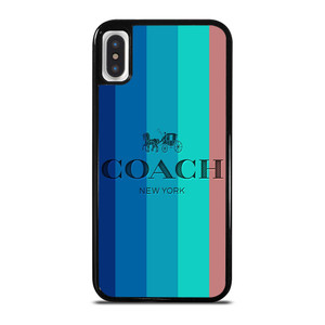 COACH NEW YORK STRIPES iPhone X / XS Case Cover COACH NEW YORK STRIPES iPhone X / XS Case Cover