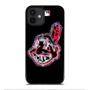 CLEVELAND INDIANS LOGO MLB iPhone 12 Mini Case Cover CLEVELAND INDIANS LOGO MLB iPhone 12 Mini Case Cover
