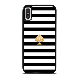 KATE SPADE GOLD AND STRIPES iPhone X / XS Case Cover