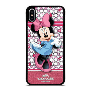 COACH MINNIE MOUSE PINK PATTERN iPhone XS Max Case Cover COACH MINNIE MOUSE PINK PATTERN iPhone XS Max Case Cover