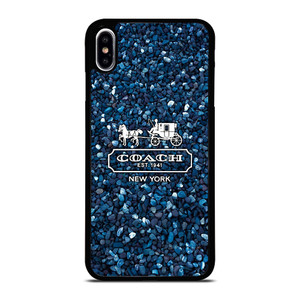 COACH NEW YORK BLUE STONE iPhone XS Max Case Cover COACH NEW YORK BLUE STONE iPhone XS Max Case Cover