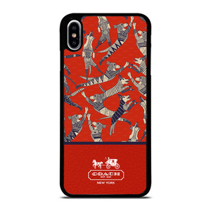 COACH NEW YORK DOG PARTY iPhone XS Max Case Cover