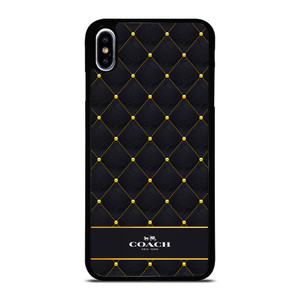 COACH NEW YORK GOLD PATTERN iPhone XS Max Case Cover