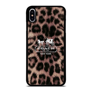 COACH NEW YORK LEOPARD iPhone XS Max Case Cover