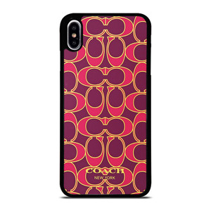COACH NEW YORK PINK GOLD iPhone XS Max Case Cover